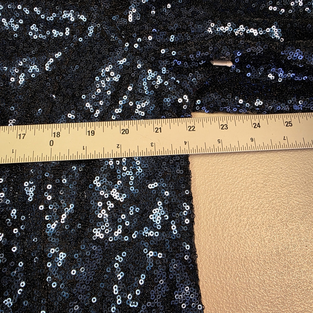 Colleen Lopez Women's Luxe Sequin Moto Jacket Blue Size 1X - Picture 4 of 6